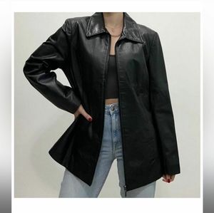 Jacqueline Ferrar Leather Jacket Size XL
